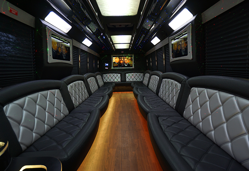 34 passenger limo bus